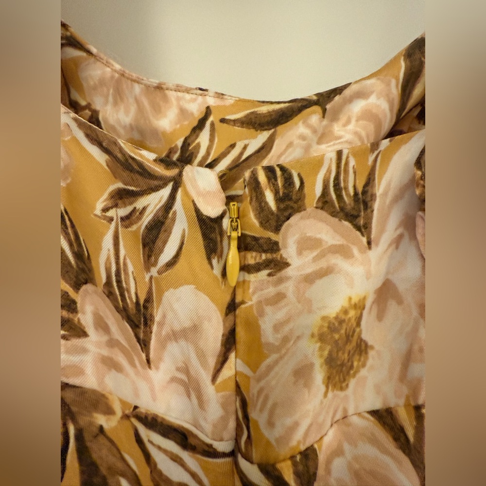NWT Madewell Yellow Floral Maxi Dress - Picture 5 of 7